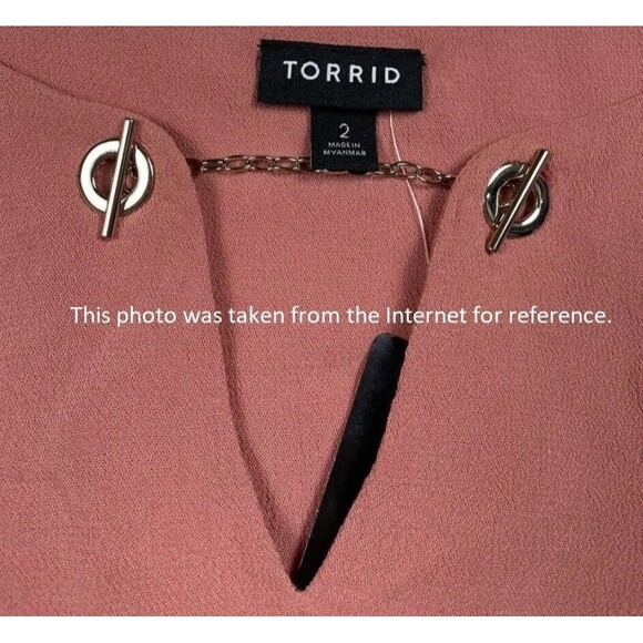 NWT Torrid Womens Sleeveless Crepe Tunic Shirt Dark Mauve Pullover US 2X (18-20) - Picture 10 of 10